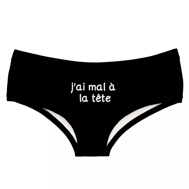 Culotte J’ai mal à la tête